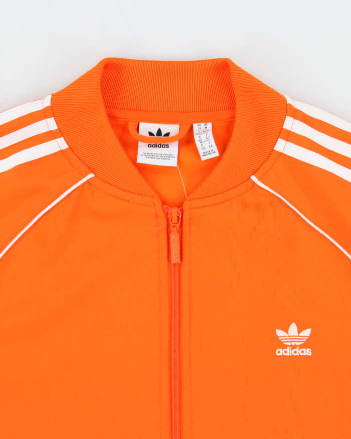 Vintage Women's Adidas Originals Superstar Blaze Orange Track Jacket - L