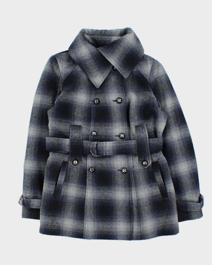 Vintage Y2k 00s Miss Sixty Wool Blend Double Breasted Coat - L