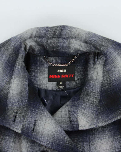 Vintage Y2k 00s Miss Sixty Wool Blend Double Breasted Coat - L