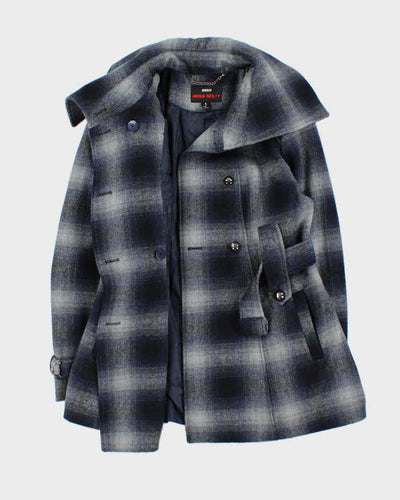 Vintage Y2k 00s Miss Sixty Wool Blend Double Breasted Coat - L