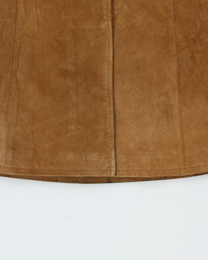 Vintage 90s 00s Le Chateau Suede Long Coat - S