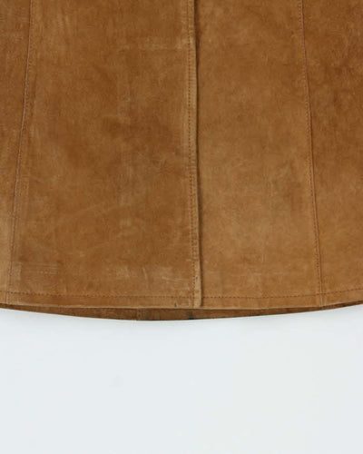 Vintage 90s 00s Le Chateau Suede Long Coat - S