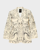 Vintage Franck Sorbier Embroidered Silk Blazer Jacket - S