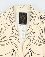 Vintage Franck Sorbier Embroidered Silk Blazer Jacket - S