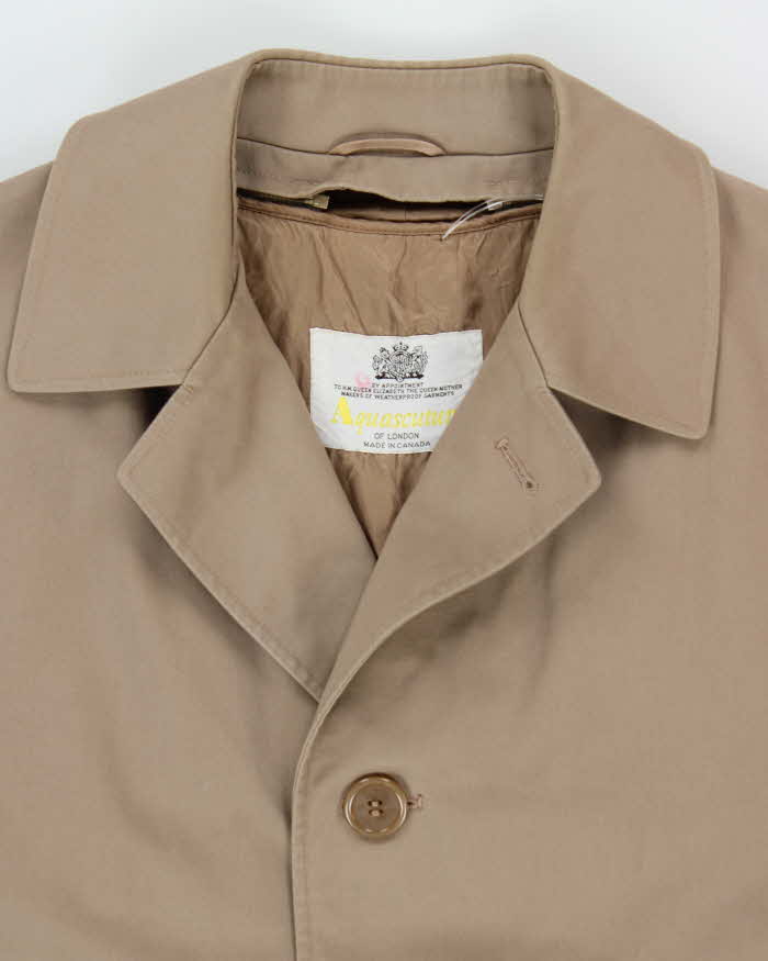 Vintage 80s/90s Aquascutum Lined Trench Coat - L