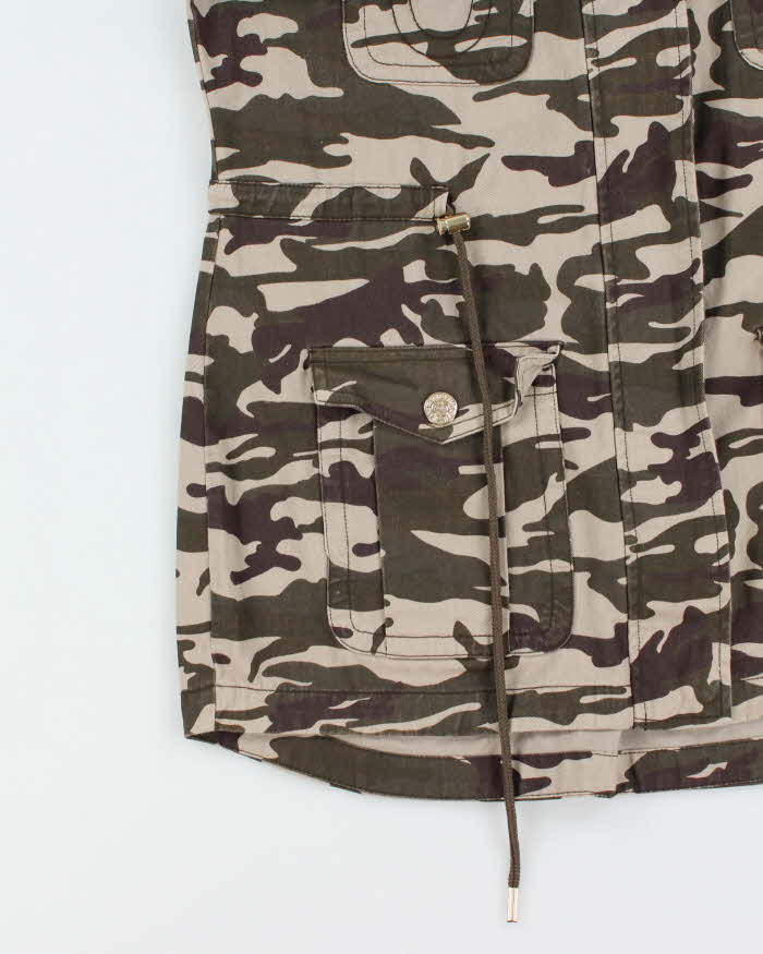 Vintage Women's True Religion Camouflage Military Cotton Chore Jacket - M