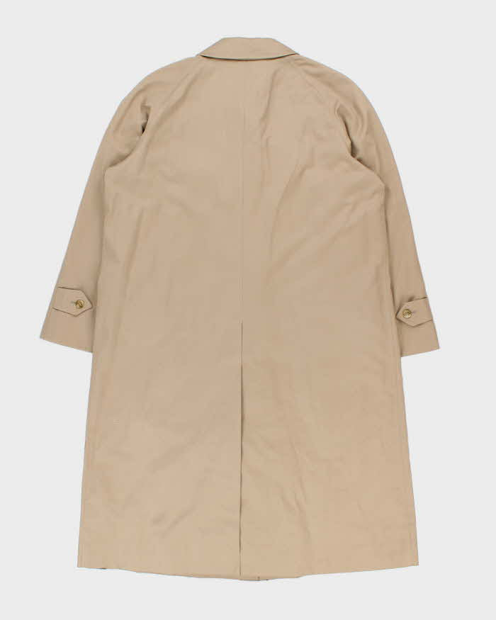 Vintage 1980s Women's Burberry Nova Check Lined Classic Oversized Mac - L