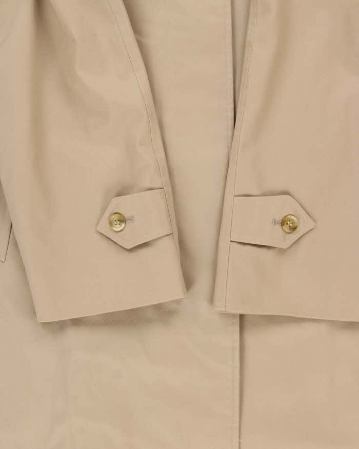 Vintage 1980s Women's Burberry Nova Check Lined Classic Oversized Mac - L