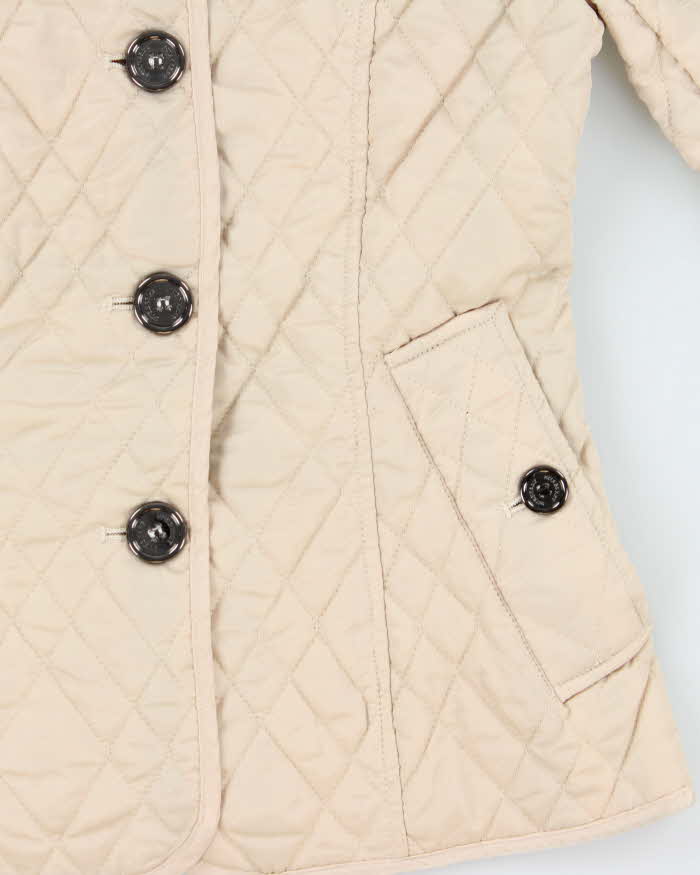 Vintage 00s Women's Burberry Nova Check Lined Quilted Fitted Jacket - M