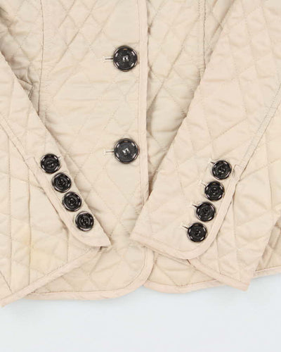 Vintage 00s Women's Burberry Nova Check Lined Quilted Fitted Jacket - M