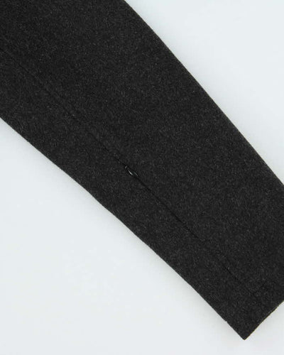 Vintage Women's Grey Pendleton Cascade Wool Zip-Up Oversized Overcoat - M