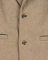 Vintage Women's A.P.C Brown Wool Single Breasted Overcoat - M