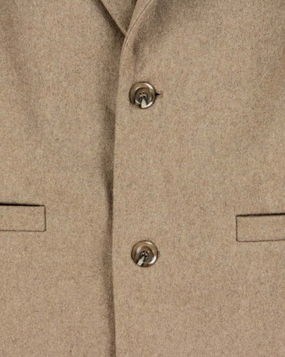 Vintage Women's A.P.C Brown Wool Single Breasted Overcoat - M