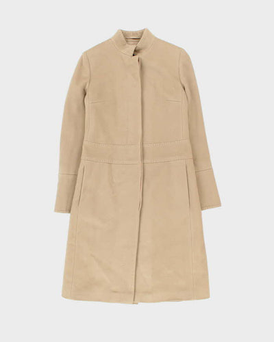 Vintage Y2K 00s Burberry Cashmere Wool Blend Long Overcoat - XS