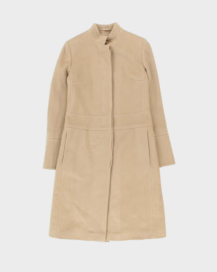 Vintage Y2K 00s Burberry Cashmere Wool Blend Long Overcoat - XS