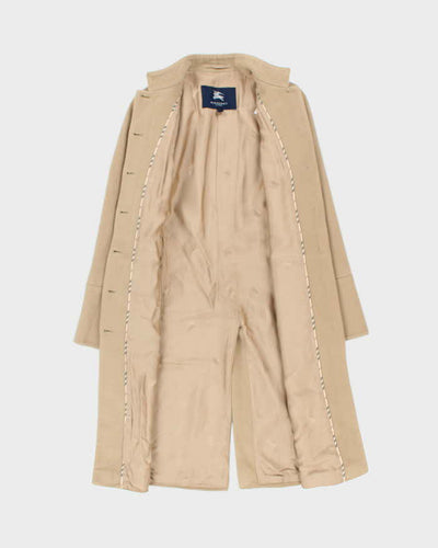 Vintage Y2K 00s Burberry Cashmere Wool Blend Long Overcoat - XS