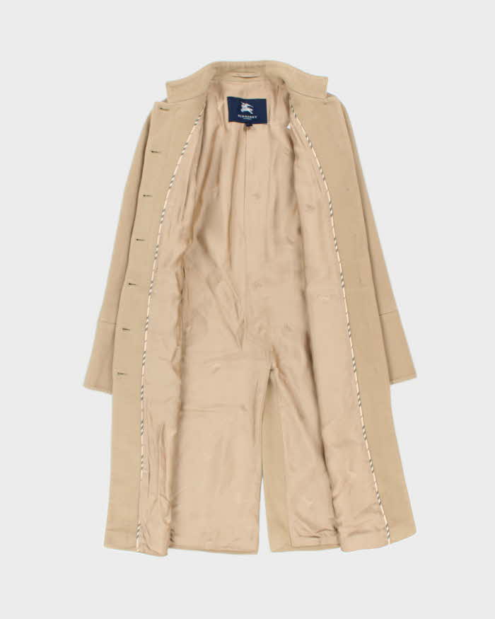 Vintage Y2K 00s Burberry Cashmere Wool Blend Long Overcoat - XS