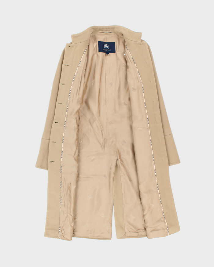Vintage Y2K 00s Burberry Cashmere Wool Blend Long Overcoat - XS