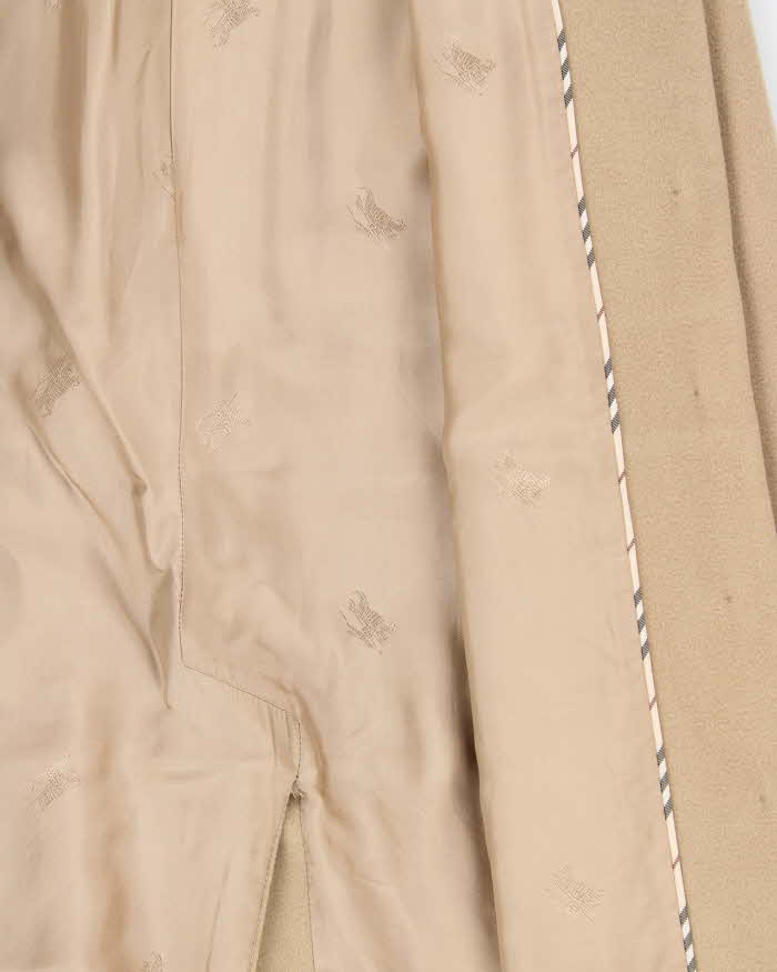 Vintage Y2K 00s Burberry Cashmere Wool Blend Long Overcoat - XS