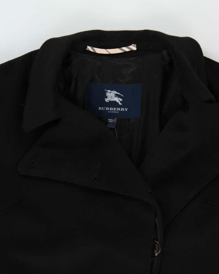 Vintage Y2K 00s Women's Burberry Cashmere Wool Blend Long Overcoat - XS