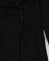 Vintage Y2K 00s Women's Burberry Cashmere Wool Blend Long Overcoat - XS