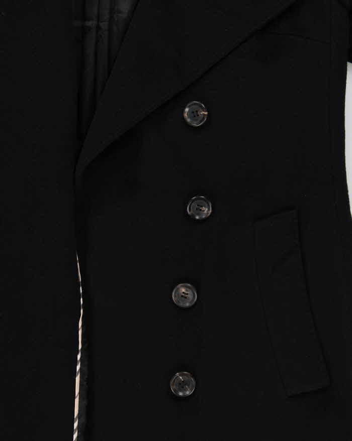 Vintage Y2K 00s Women's Burberry Cashmere Wool Blend Long Overcoat - XS