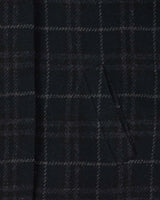 Vintage 1990s Women's Navy Burberry Nova Check Wool Overcoat - M