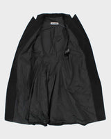 Vintage Jil Sander Women's Wool Single Breasted Long Overcoat - S