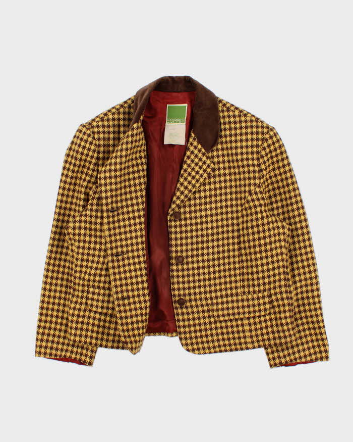 Vintage 80s Esprit Wool Blend Blazer Jacket -L