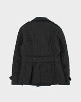 Vintage 00s Women's Burberry Double Breasted Diamond Quilt Jacket - L