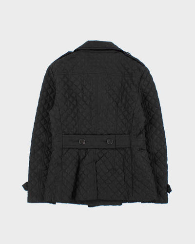 Vintage 00s Women's Burberry Double Breasted Diamond Quilt Jacket - L