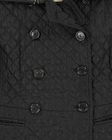 Vintage 00s Women's Burberry Double Breasted Diamond Quilt Jacket - L