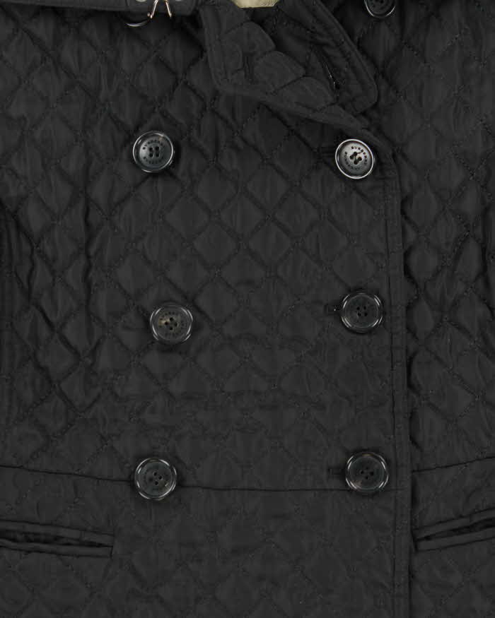 Vintage 00s Women's Burberry Double Breasted Diamond Quilt Jacket - L