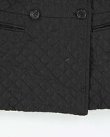 Vintage 00s Women's Burberry Double Breasted Diamond Quilt Jacket - L