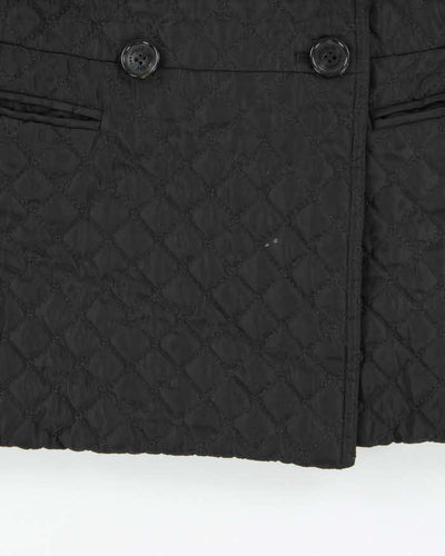 Vintage 00s Women's Burberry Double Breasted Diamond Quilt Jacket - L