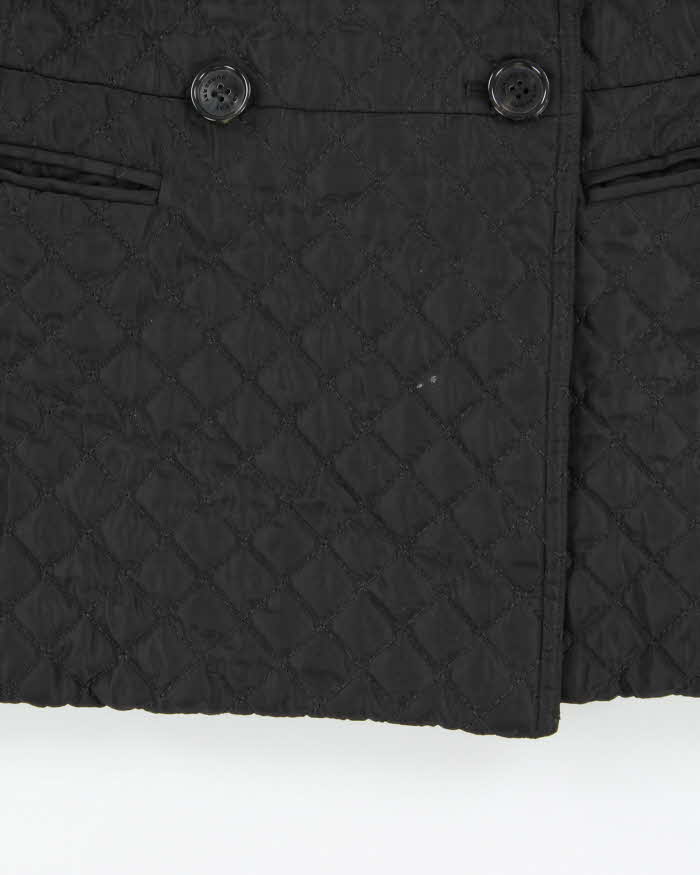 Vintage 00s Women's Burberry Double Breasted Diamond Quilt Jacket - L