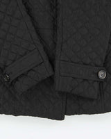 Vintage 00s Women's Burberry Double Breasted Diamond Quilt Jacket - L