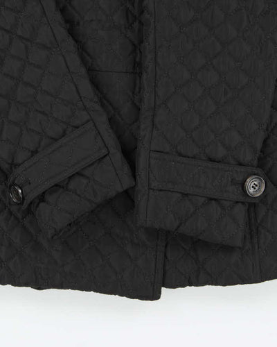 Vintage 00s Women's Burberry Double Breasted Diamond Quilt Jacket - L