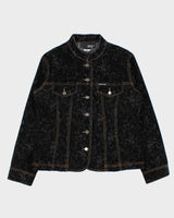 Vintage Y2K 00s Louis Jeans Women's Paisley Felt Contrast Stitch Jacket - XL