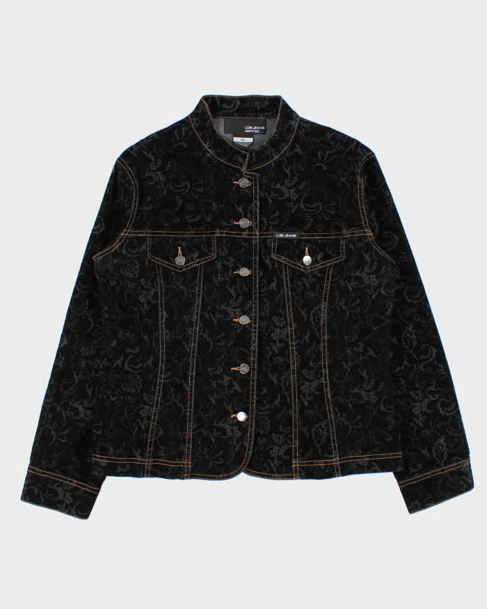 Vintage Y2K 00s Louis Jeans Women's Paisley Felt Contrast Stitch Jacket - XL