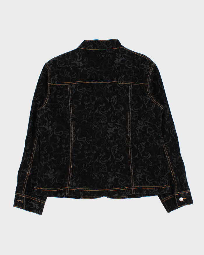 Vintage Y2K 00s Louis Jeans Women's Paisley Felt Contrast Stitch Jacket - XL