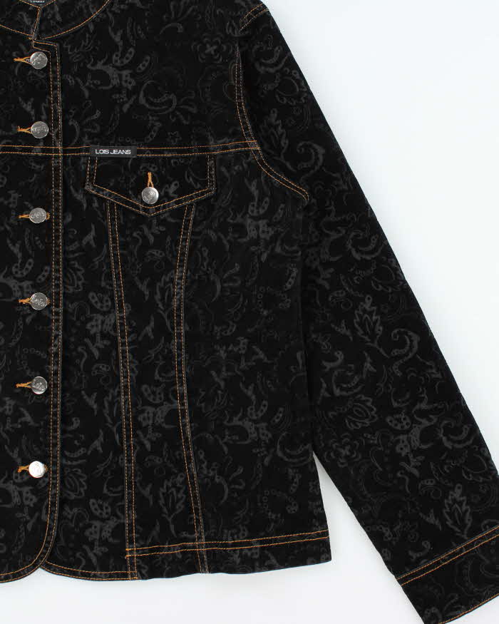 Vintage Y2K 00s Louis Jeans Women's Paisley Felt Contrast Stitch Jacket - XL