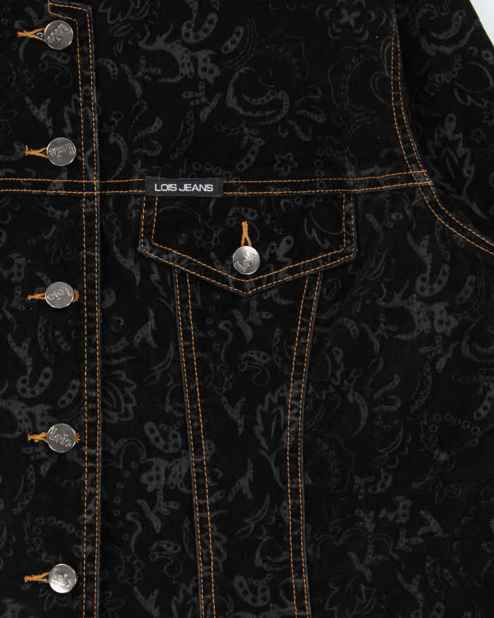 Vintage Y2K 00s Louis Jeans Women's Paisley Felt Contrast Stitch Jacket - XL