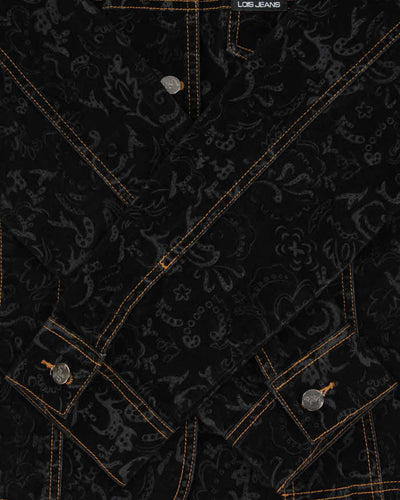 Vintage Y2K 00s Louis Jeans Women's Paisley Felt Contrast Stitch Jacket - XL