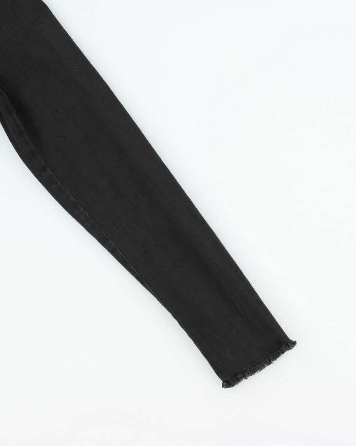 Vintage Women's Michael Kors Chain Detail Cropped Denim Jacket - XS