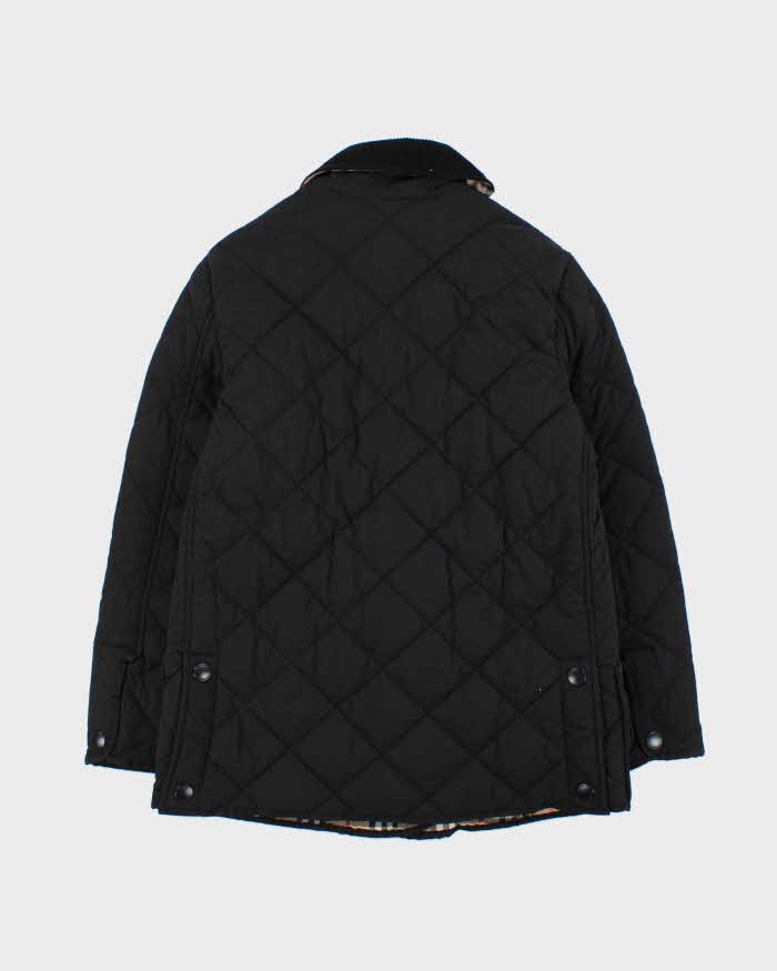 2024 Women's Burberry Corduroy Collared Nova Check Lined Quilted Shell Jacket - M