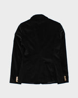 Vintage Y2K 00s Versace Jeans Couture Gold Medusa Velvet Women's Blazer - XL