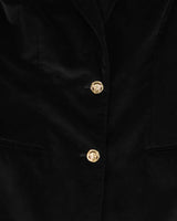 Vintage Y2K 00s Versace Jeans Couture Gold Medusa Velvet Women's Blazer - XL