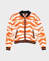 FW2015 Just Cavalli Animal Print Women's Heavyweight Boxy Bomber Jacket - XS