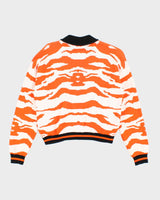 FW2015 Just Cavalli Animal Print Women's Heavyweight Boxy Bomber Jacket - XS